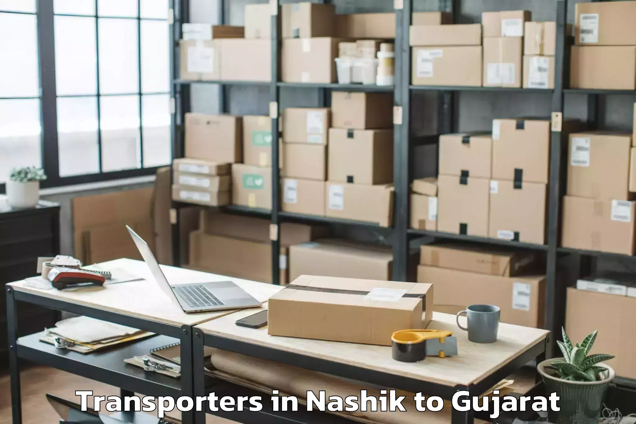 Top Nashik to Dhrangadhra Transporters Available